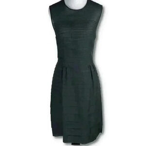 Twelfth Street By Cynthia Vincent dress size 2 black 31% silk tiered Style #6689